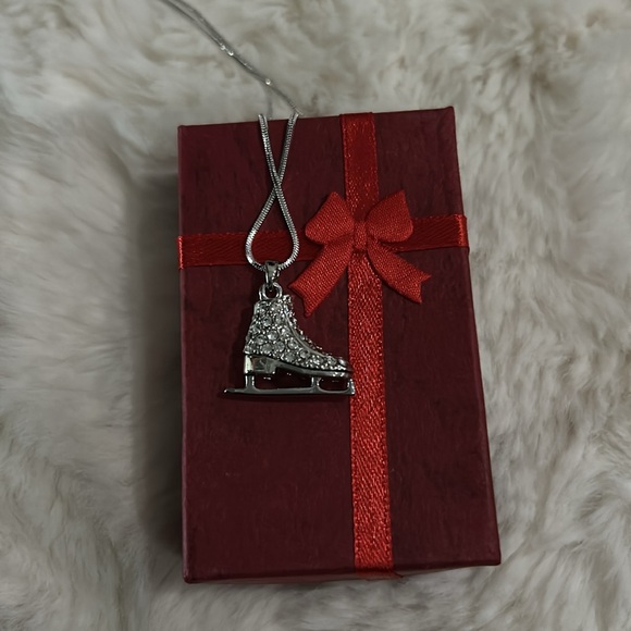 Figure Skate Charm Necklace - Picture 2 of 9